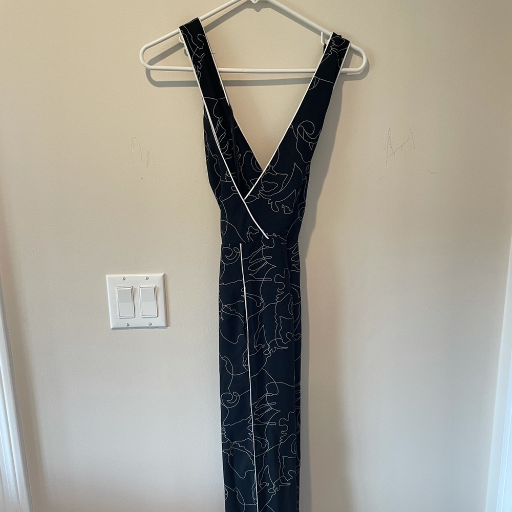 Parallel Lines Jumpsuit In Abstract Print - image 8